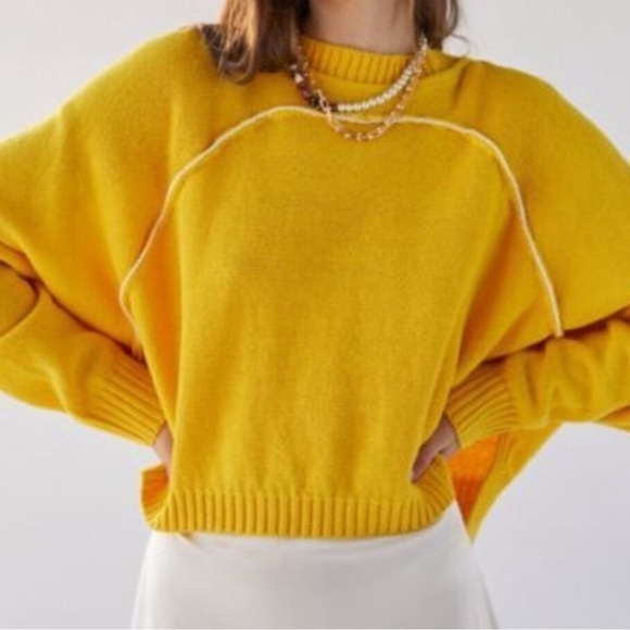 BDG Danica Recycled Knit Sweater yellow Urban Outfitters - Picture 9 of 9